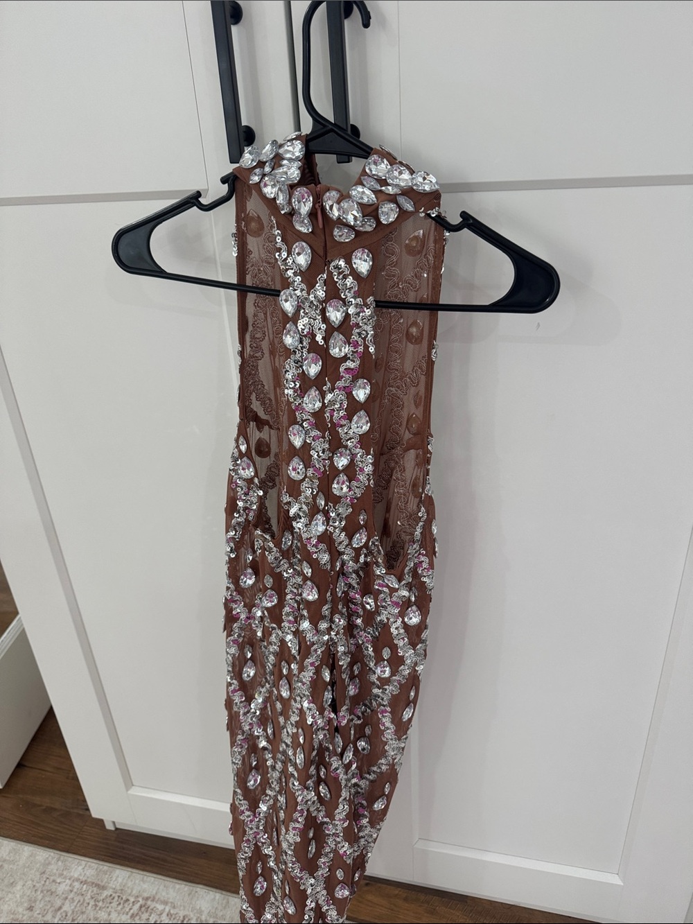 Viral Rhinestone Maxi Dress. Evening/Maternity/Photoshoot - Picture 2 of 4